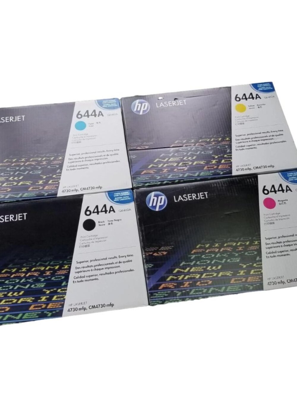 Genuine HP 644A Toner Set Q6460A Q6461A Q6462A Q6463A